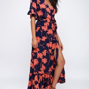 Lulus (Lucy love) Enchanted Floral Print Midi